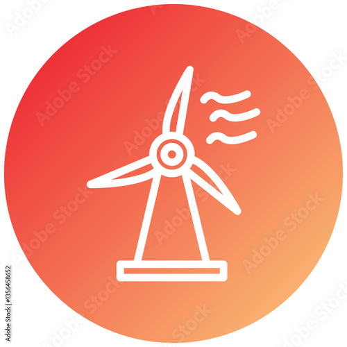 Wind Power Icon Style