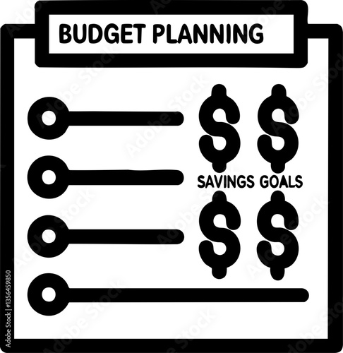 financial planning expenses protection concept. Budget planning illustration with savings goals and sliders.