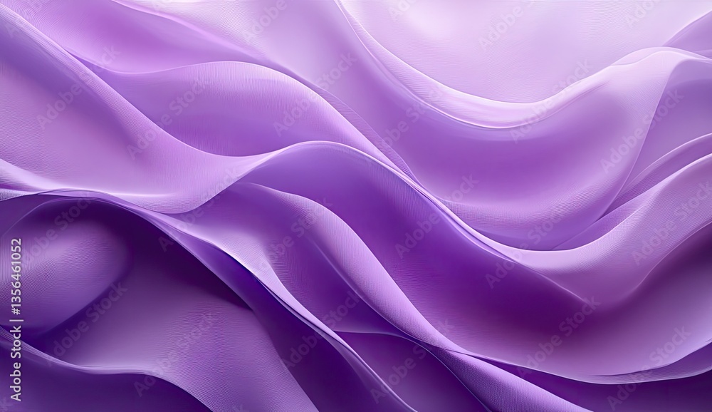 Obraz premium Fluid, flowing, vibrant purple fabric. Soft, smooth, elegant drapes