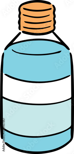 Illustration of alcohol bottle