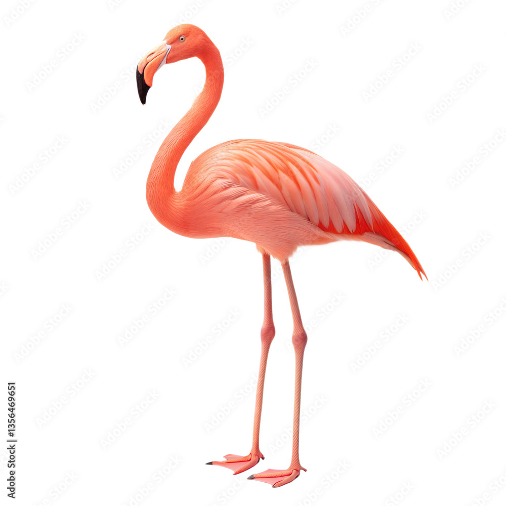 Obraz premium Flamingo AI Generated Image