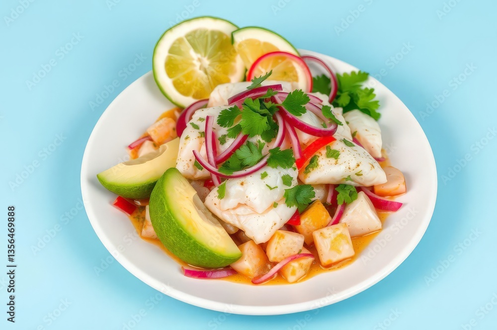 Peruvian Ceviche with Avocado Peruvian Ceviche with Avocado