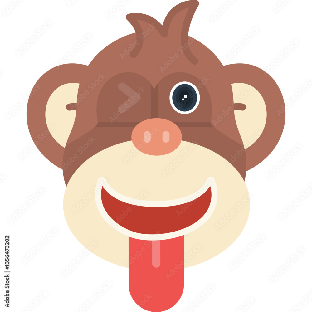 Obraz premium Cute Ape Icon