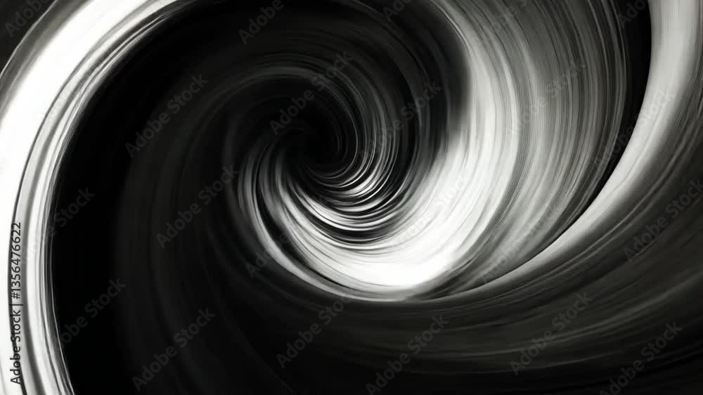 Abstract Swirling Vortex: A Monochromatic Digital Art Abstract Swirling Vortex: A Monochromatic Digital Art
