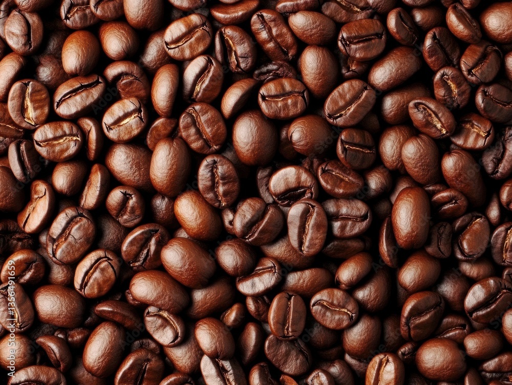 Close up of coffee beans with a lot of detail Close up of coffee beans with a lot of detail