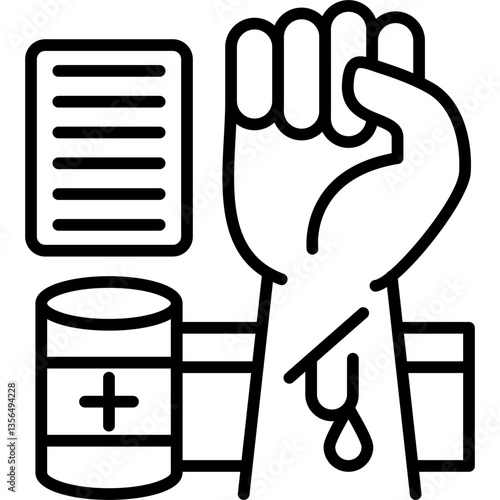 Bandage Icon Vector Element
