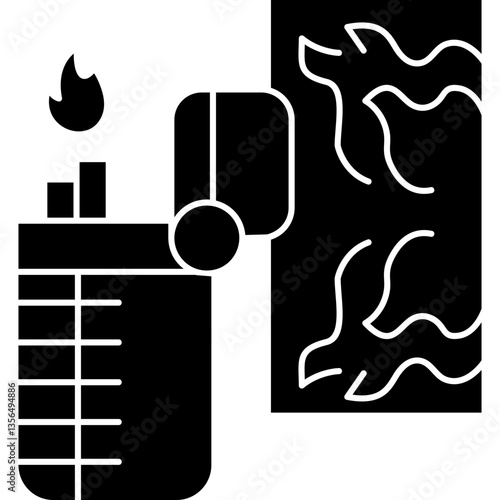 Fire Lighter Icon Vector Element