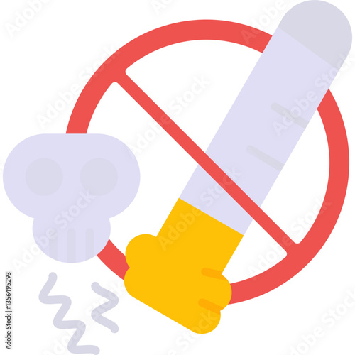 No Smoking Icon Vector Element