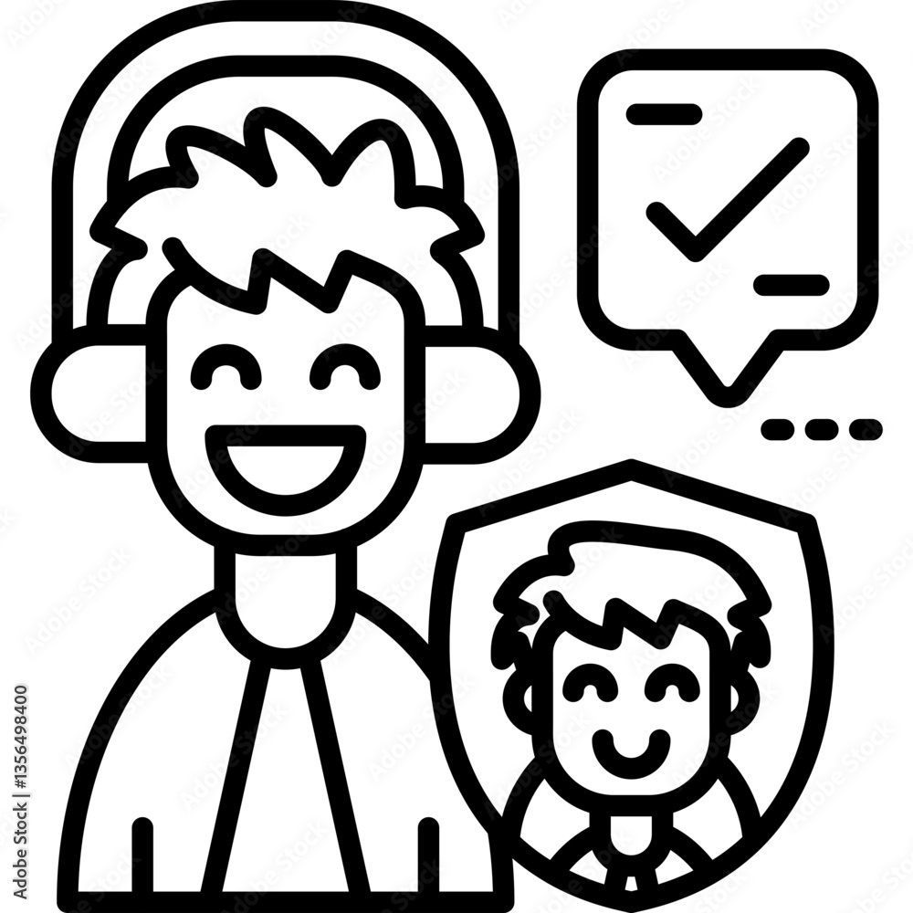 Talk Icon Vector Element Talk Icon Vector Element