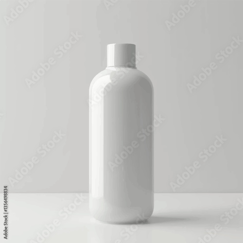 3d cosmetic products, 3d shampoo bottles, shampoo bottles, nozel, without label, shampoo bottle mockup, shampoo bottle with nature background, flower plants,leaves, realistic, forest,stone