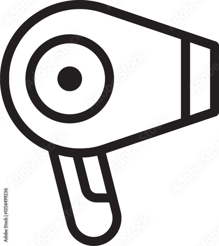 Hair Drayer Outline Icon