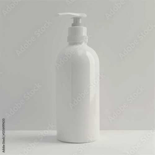 3d cosmetic products, 3d shampoo bottles, shampoo bottles, nozel, without label, shampoo bottle mockup, shampoo bottle with nature background, flower plants,leaves, realistic, forest,stone