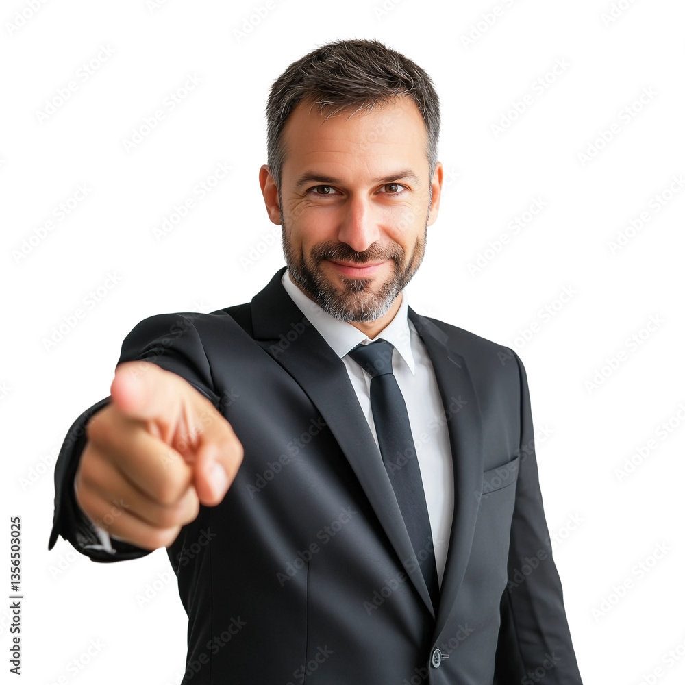 Man smiling and pointing at copy space,PNG,clipart,transparent background,business concept. Man smiling and pointing at copy space,PNG,clipart,transparent background,business concept.