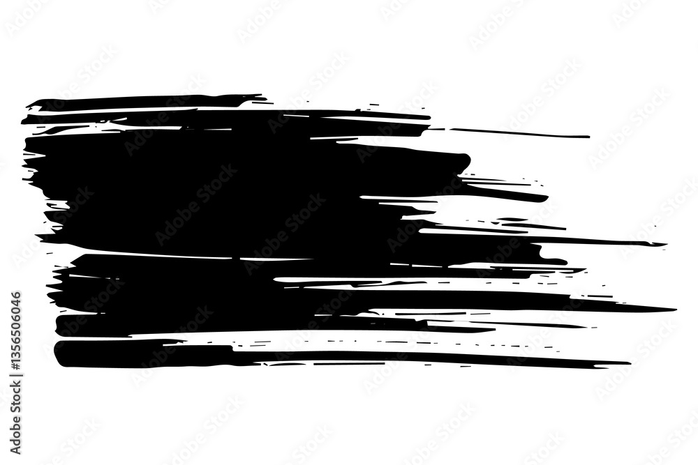 Abstract watercolor paint. Isolated grunge element for paper design. Ink paint brush stains or spots on white background