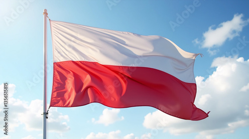 waving flag of Poland