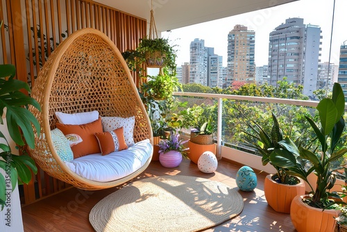 Transform your outdoor space into a serene Easter haven with Elegant pastel-themed Easter balcony decor with a relaxing vibe Discover inspiring ideas for creating a cozy and inviting balcony oasis