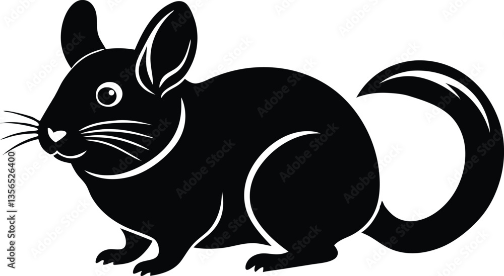 Obraz premium black and white rabbit