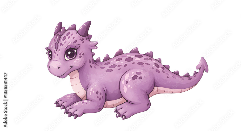 Dragon baby animals watercolor illustration Dragon baby animals watercolor illustration