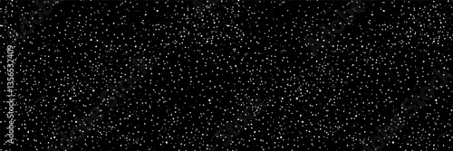 Wallpaper Mural Starry night sky seamless pattern. Vector star texture background. White planets and cosmic dust on black backdrop. Abstract galaxy banner. Celestial astronomy or astrology banner bg. Sparkle repeat Torontodigital.ca