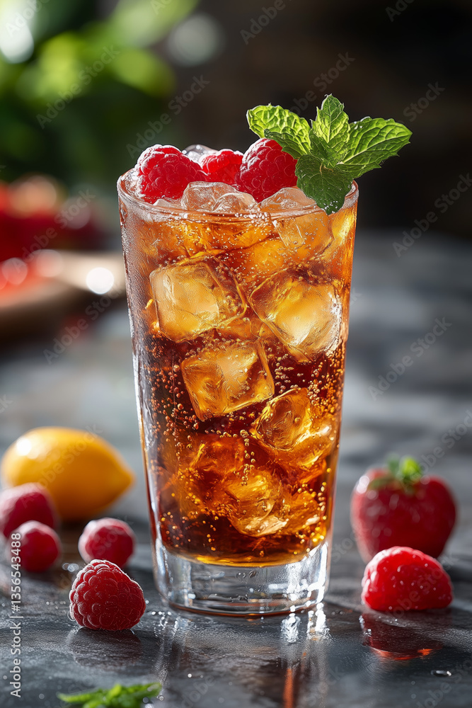 Refreshing Iced Tea With Berries And Mint Refreshing Iced Tea With Berries And Mint