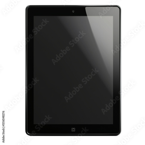 Black tablet pc. Technology set. Touchpad. Photo asset with background removed, PNG icon available.