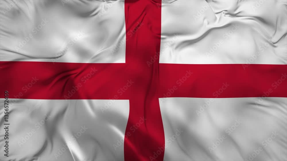 National Flag of England waving | England National Flag | Silky England Flag 