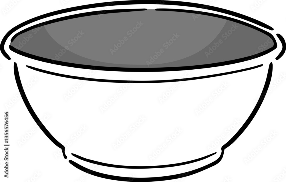 Illustration of foam bowl Illustration of foam bowl