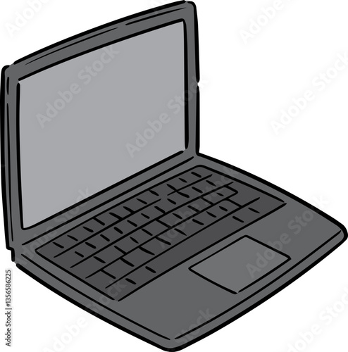 Illustration of laptop