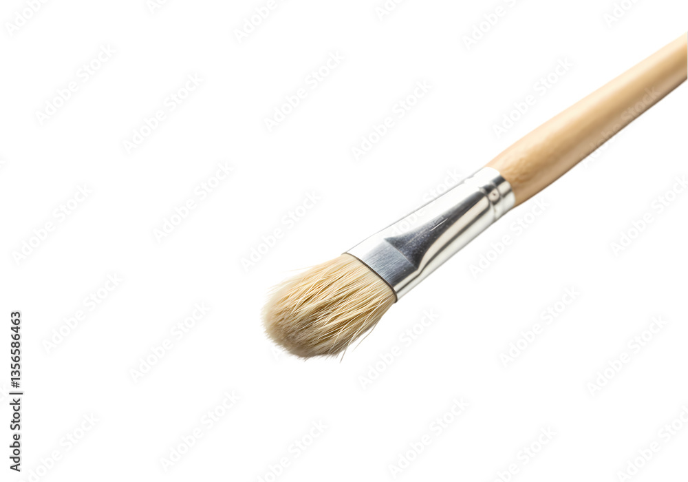 Paint Brush Closeup Texture Art Supplies isolated on transparent background Paint Brush Closeup Texture Art Supplies isolated on transparent background