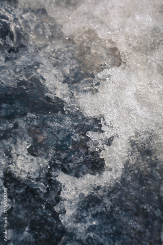 Eau bouillonnante rivière Ardèche France