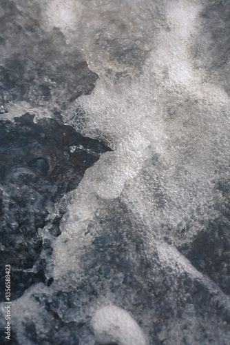 Eau bouillonnante rivière Ardèche France