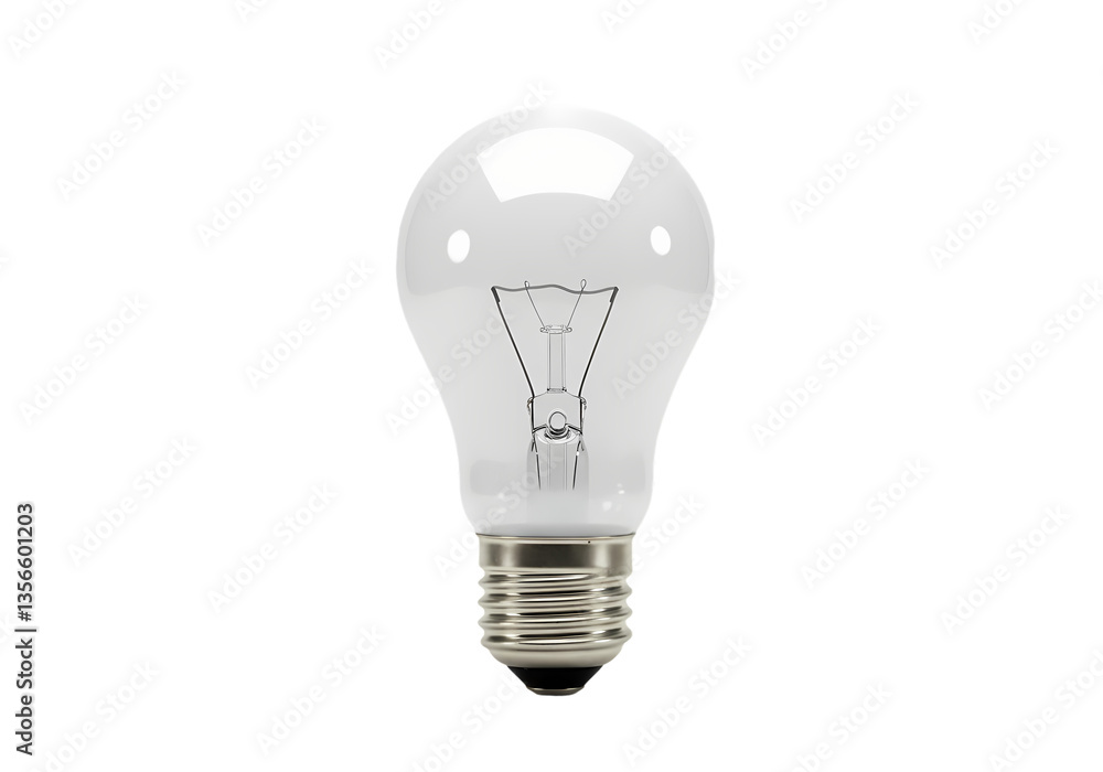 Bright Idea AShaped LED Light Bulb isolated on transparent background Bright Idea AShaped LED Light Bulb isolated on transparent background