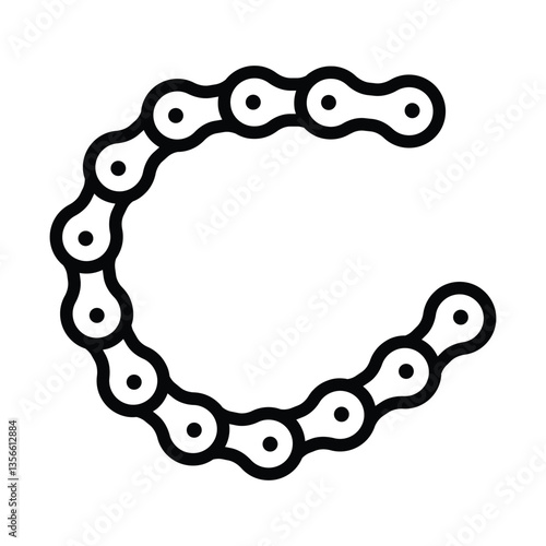 chain vector icon outline. motorcycle icon themechain vector icon outline. motorcycle icon theme