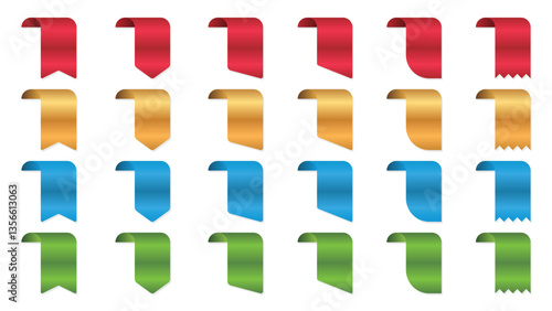 Free Download Ribbon set. Ribbons collection. Red ribbons. Vector ribbon - GFXLoad