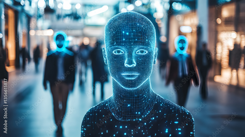 Advanced facial recognition technology for digital identification and security in urban environments