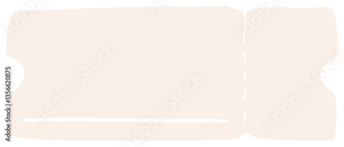 Blank Vintage Ticket Design