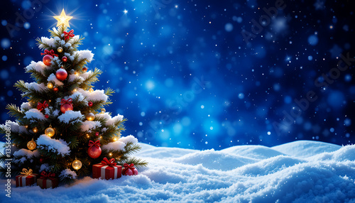 Wallpaper Mural christmas tree and decorations Torontodigital.ca