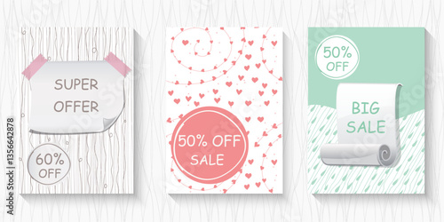Big sale banner set. Specia...