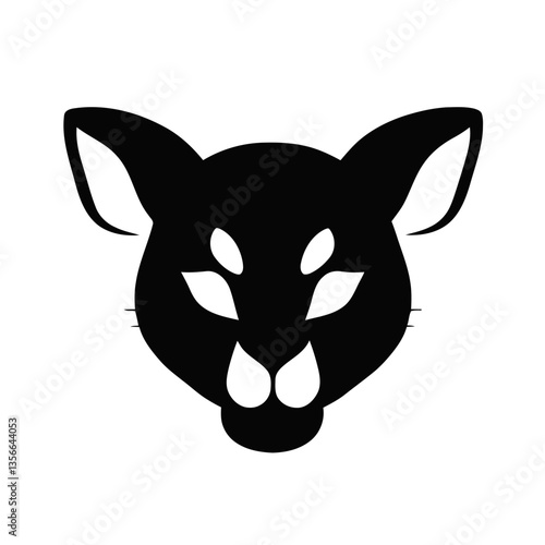 Wild Cat Face SVG, Vector file
