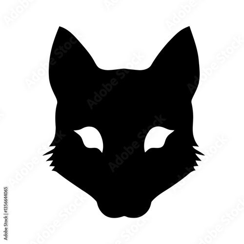Fox Head Silhouette SVG, Vector file