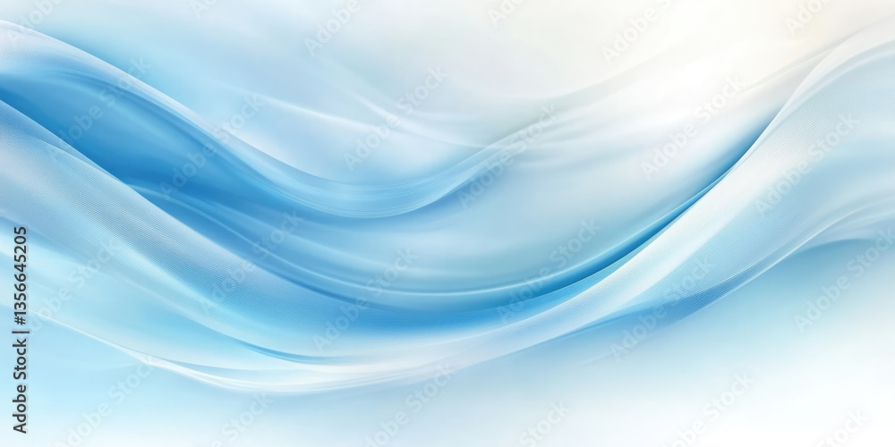 Fototapeta premium Blue white abstract business background. Suitable for beauty, skin body care, healthcare medical banner