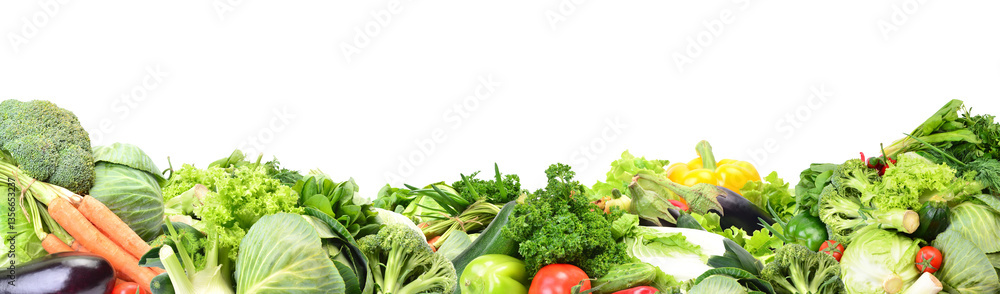 Fresh vegetables isolated
