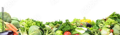 Obraz na płótnie Fresh vegetables isolated w salonie