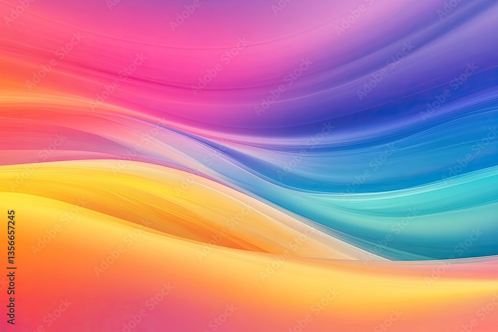 Abstract vibrant wavy color blend Abstract vibrant wavy color blend