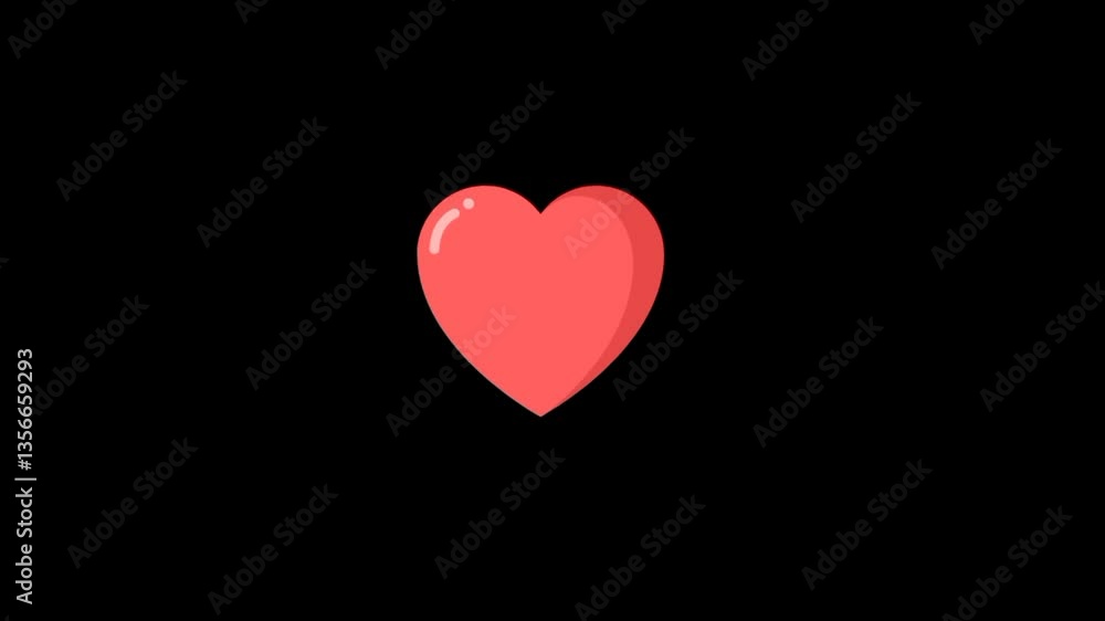 Heart beat with pulse 3d animation. heart beat line. cardiogram, Heart pulse. Motion graphic Heart beat with pulse 3d animation. heart beat line. cardiogram, Heart pulse. Motion graphic