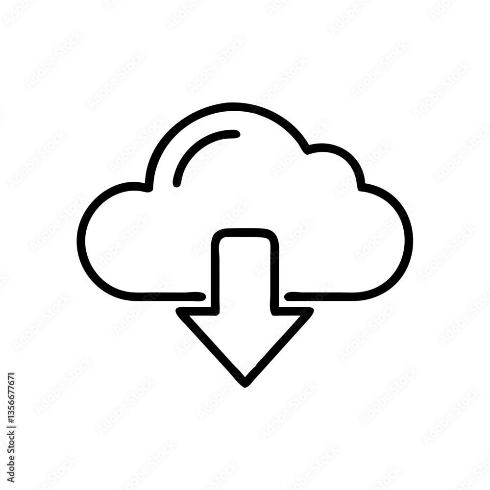 Computer mouse icon in minimalist style on a white background Computer mouse icon in minimalist style on a white background