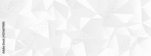 Abstract geometric polygonal pattern in monochrome colors for modern design backgrounds.