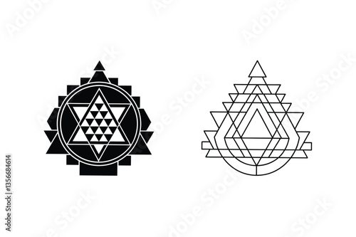 Sri Yantra, Geometry, Sacred Geometry, Mandala, Spiritual, Hindu, Tantric, Symbol, Design, Art