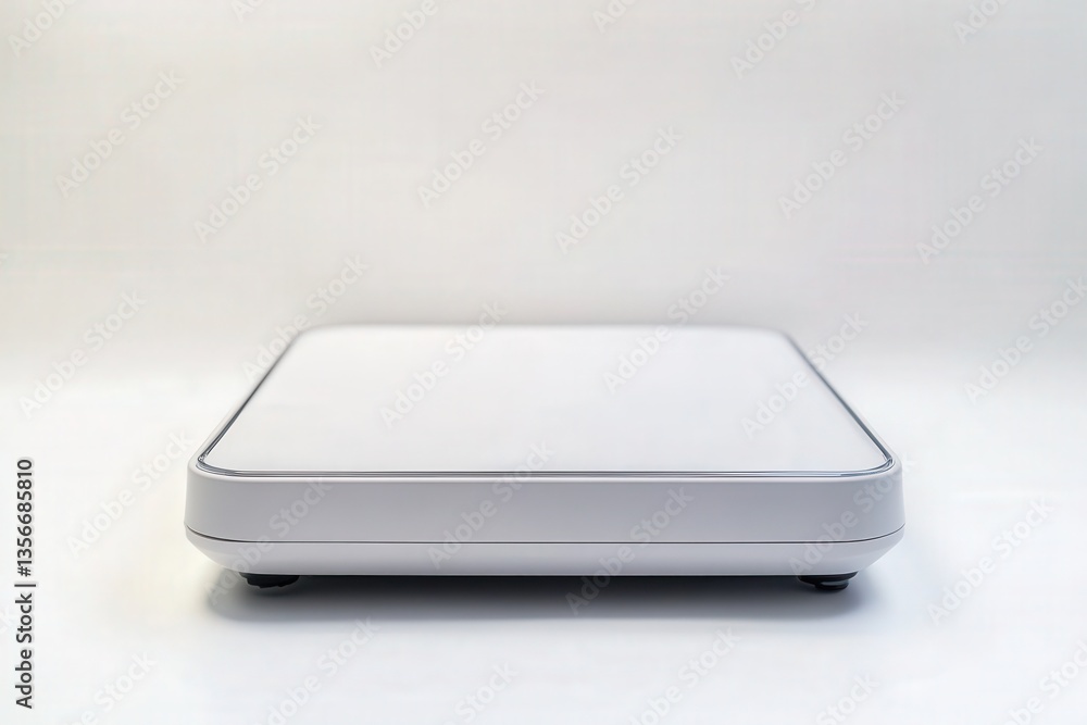 Sleek minimalist electronic device on white background. Sleek minimalist electronic device on white background.