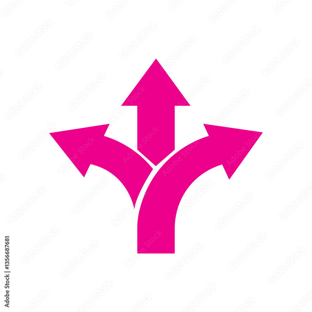 road direction arrow sign road direction arrow sign